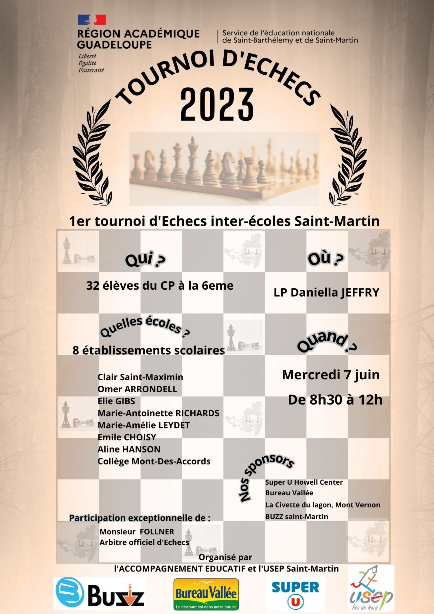 Tournoi d'échecs inter-écoles de l’ACCOMPAGEMENT EDUCATIF : Un succès exceptionnel pour la jeunesse échiquéenne !