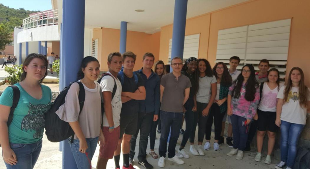 Philippe Besson et Laurent Guez au Collège Mireille Choisy