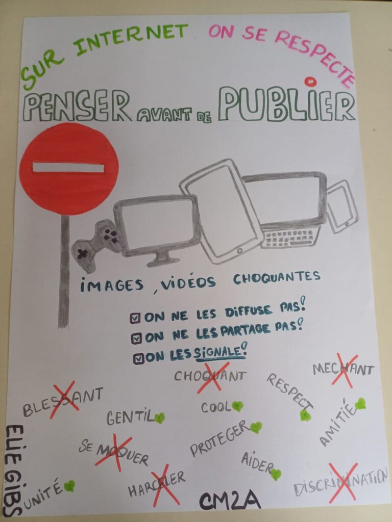 Affiche contre le harcèlement