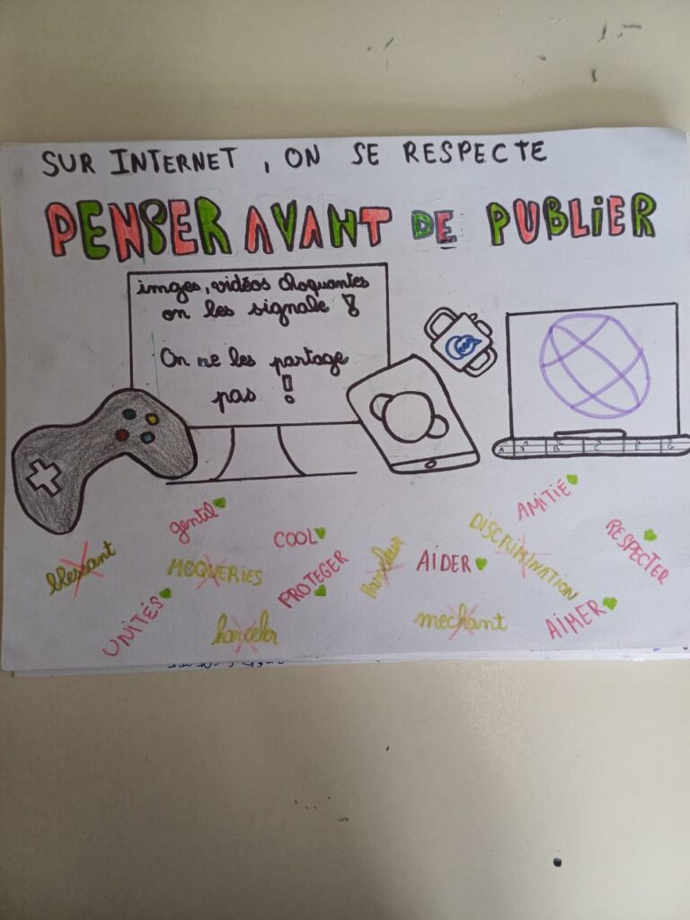 Affiche contre le harcèlement