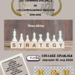 Affiche du Tournoi des échecs.